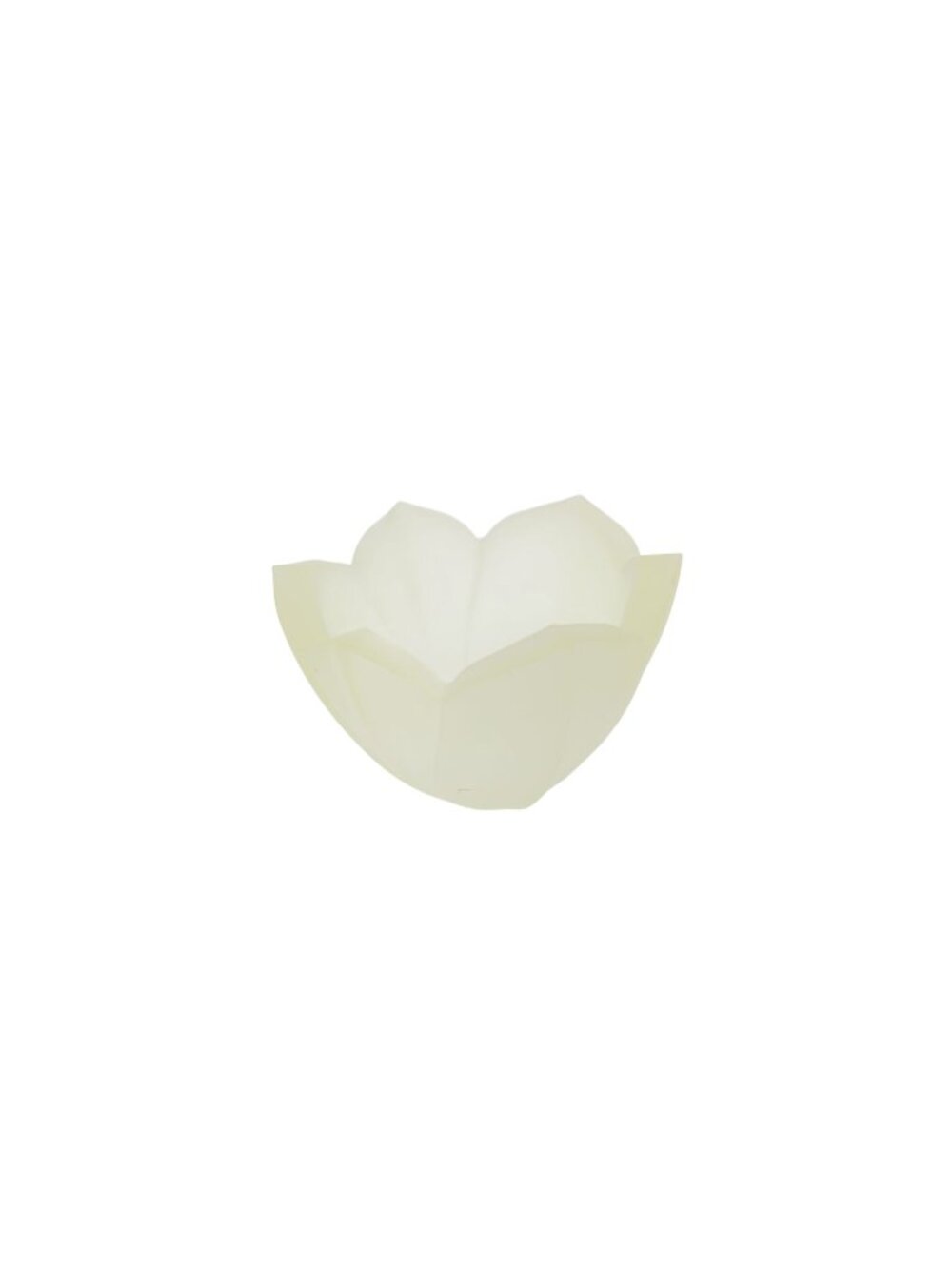 Lenox Pale Yellow Frosted Petal Bowl Glass 94632
